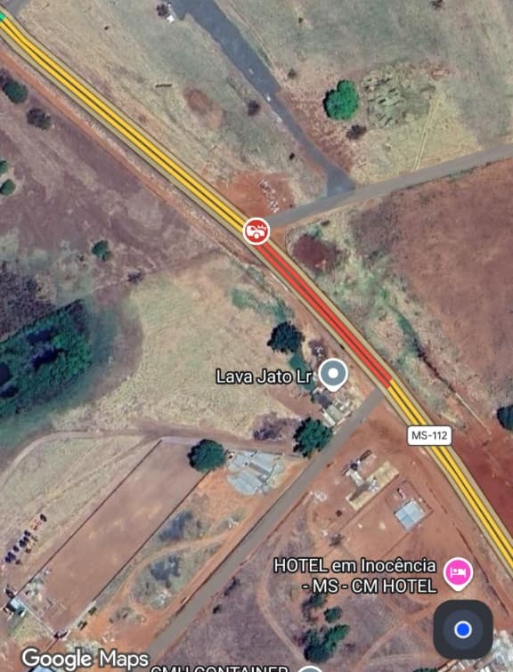 Mais um acidente na MS-112 expõe revolta de moradores em trecho próximo ao antigo leilão