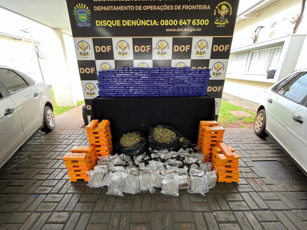 DOF prende mulher transportando mais de 300 quilos de drogas