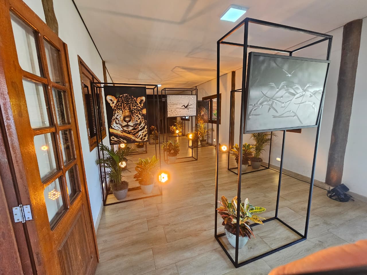 Ministra, governador e secretários visitam a Casa do Pantanal, que sedia eventos da COP15