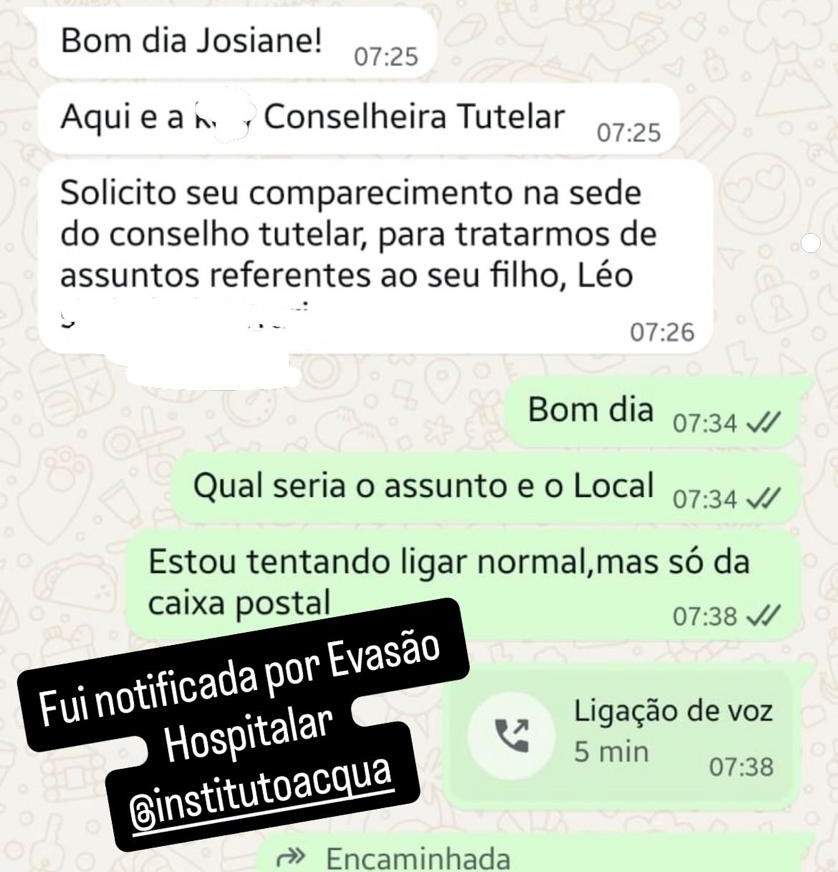 “Evasão hospitalar”? Mãe relata denúncia ao Conselho Tutelar após atendimento em hospital de Três Lagoas “Evasão hospitalar”? Mãe relata denúncia ao Conselho Tutelar após atendimento em hospital de Três Lagoas