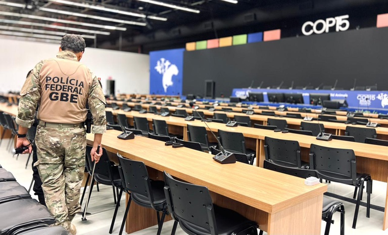 PF realiza varreduras técnicas e reforça segurança da COP15 em Campo Grande