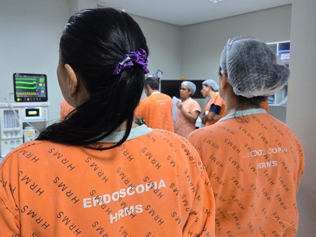 Março Azul: HRMS realiza mutirão de exames para prevenção do câncer de intestino Março Azul: HRMS realiza mutirão de exames para prevenção do câncer de intestino