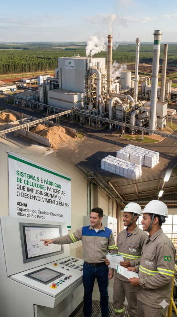 Sistema S e setor de celulose impulsionam o crescimento econômico em MS