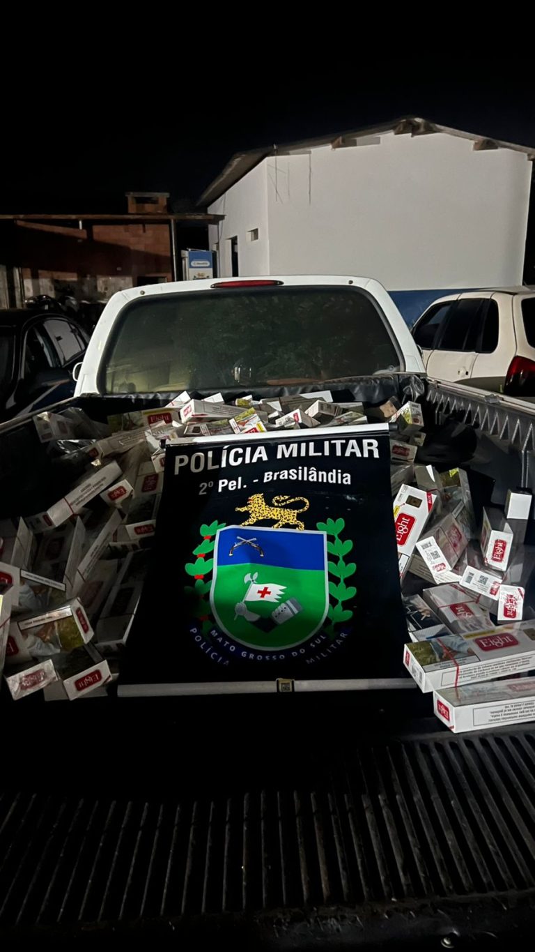 Polícia Militar apreende veículos com produtos de contrabando em Brasilândia