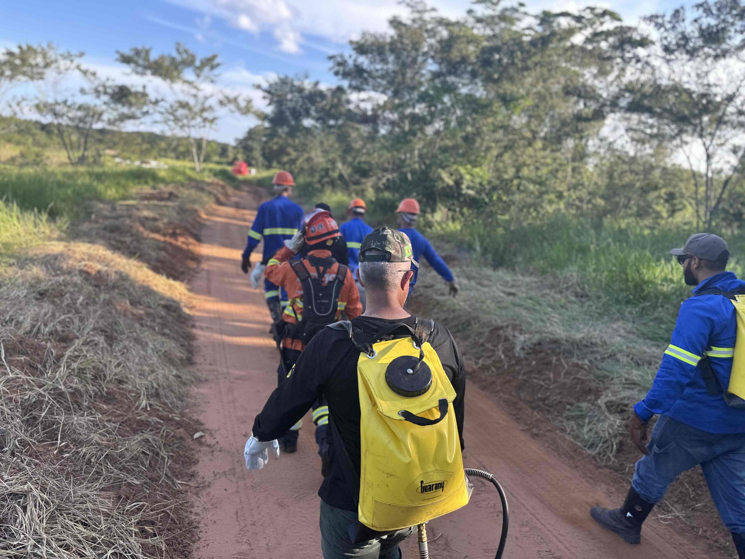 Com a aproximação da estiagem, comunidade de Brasilândia e CESP reforçam preparo contra incêndios florestais Com a aproximação da estiagem, comunidade de Brasilândia e CESP reforçam preparo contra incêndios florestais