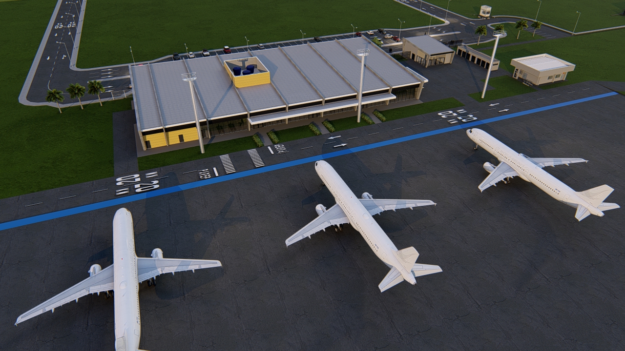 Mais moderno e funcional, novo receptivo do aeroporto ganha forma com avanço das obras em Dourados
