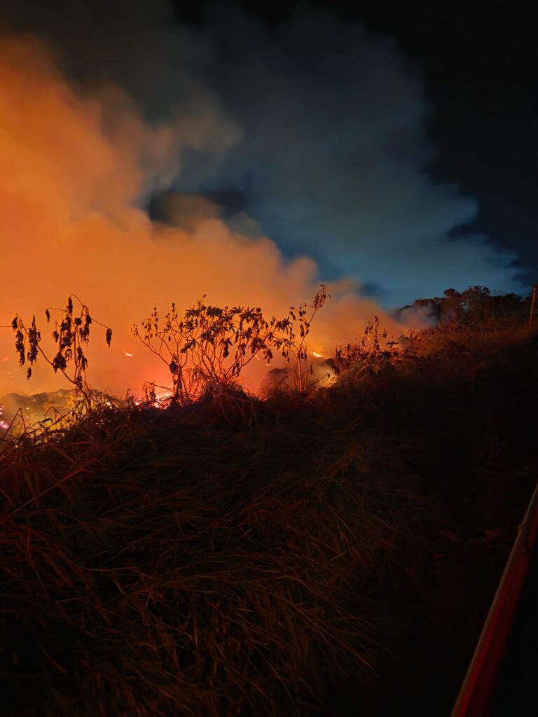 Incêndio interrompe recebimento de material no Buracão do Jupiá