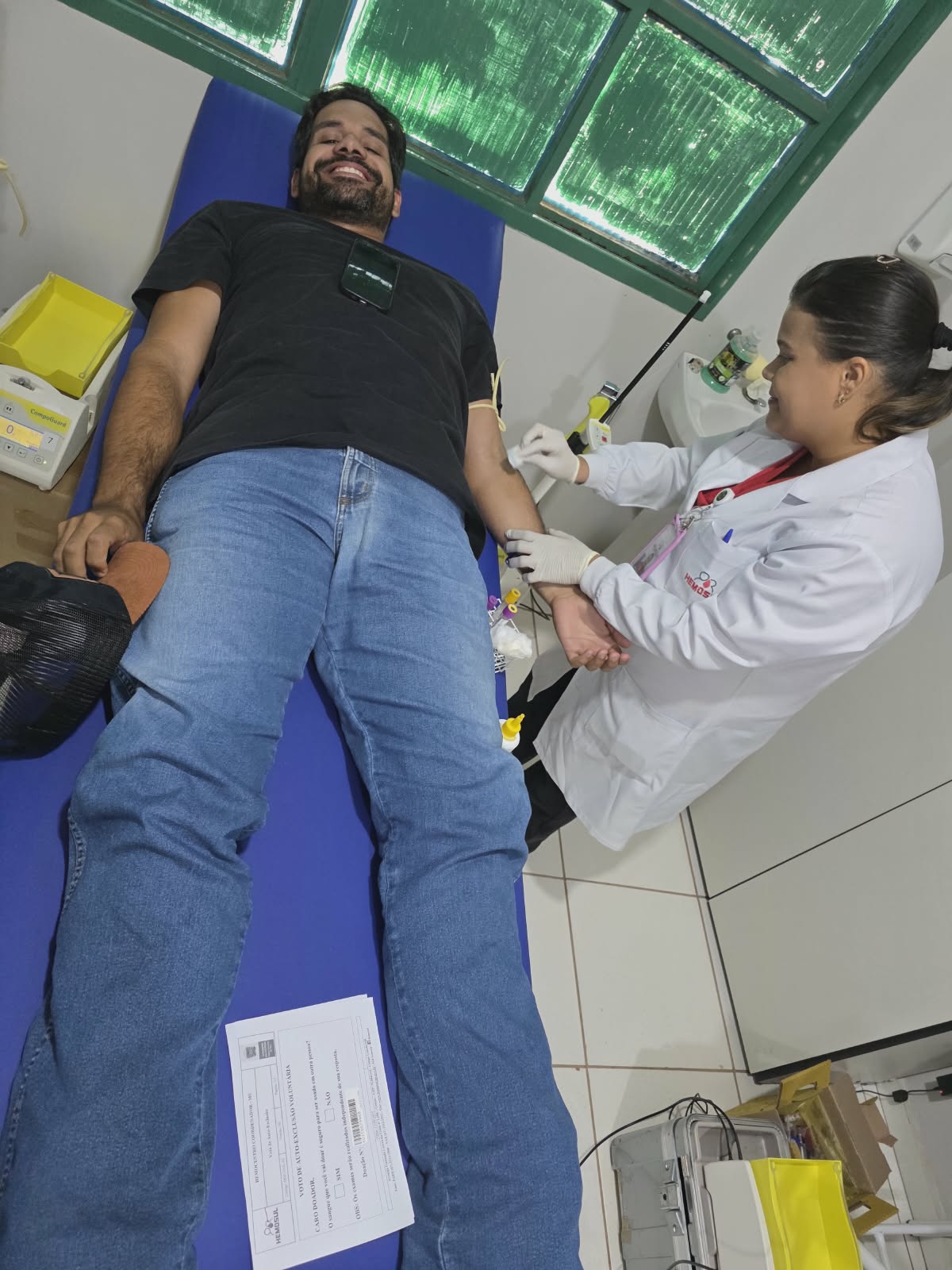 Solidariedade sobre rodas: ônibus do Hemosul aproxima doadores da rede de sangue em MS