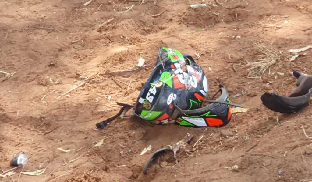 Colisão entre moto e carro deixa mulher em estado grave na MS-112, em Inocência