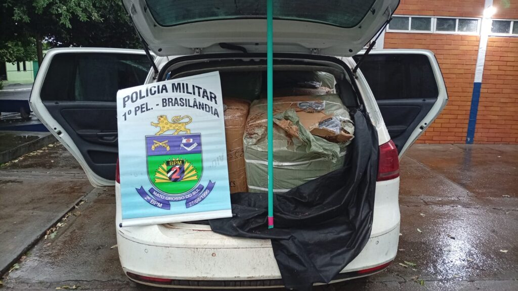 Polícia Militar apreende mercadorias do Paraguai durante fiscalizações em Brasilândia