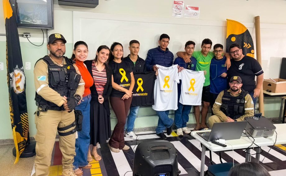 Campanha Maio Amarelo do Deptran leva palestras educativas as escolas de Três Lagoas Campanha Maio Amarelo do Deptran leva palestras educativas as escolas de Três Lagoas