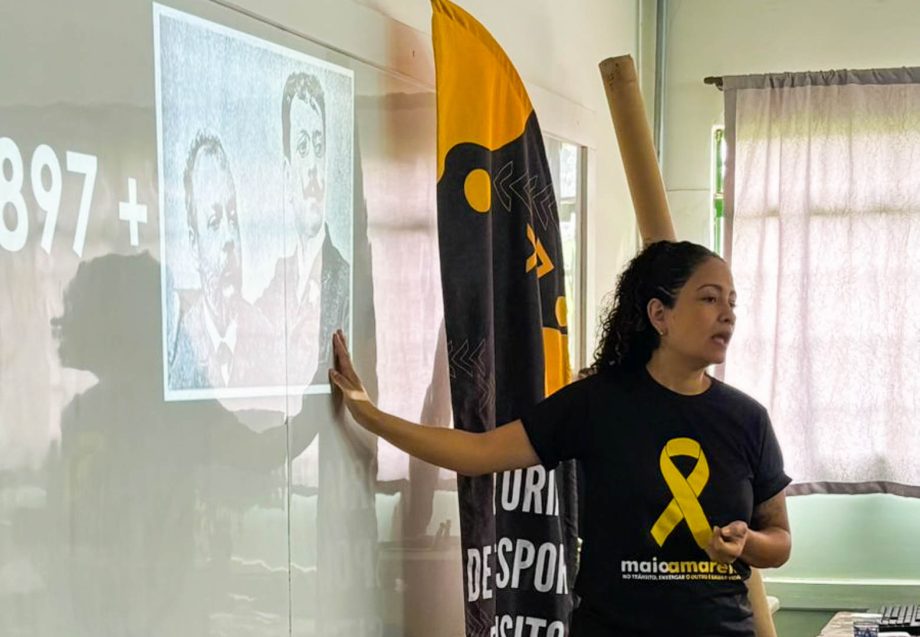 Campanha Maio Amarelo do Deptran leva palestras educativas as escolas de Três Lagoas Campanha Maio Amarelo do Deptran leva palestras educativas as escolas de Três Lagoas