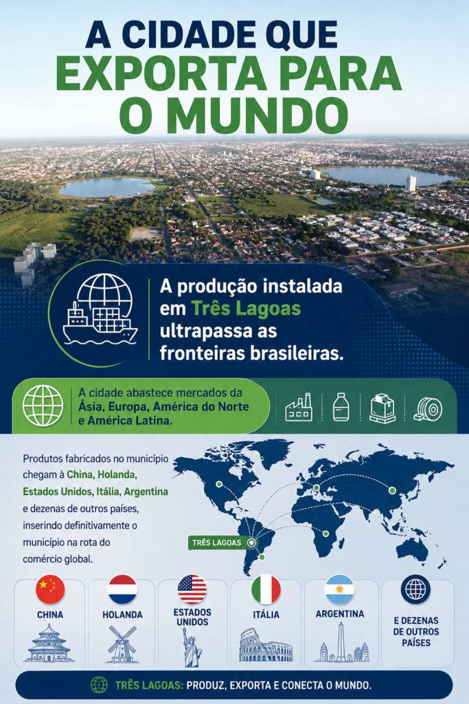 Três Lagoas 111 anos: a cidade que se tornou a maior potência industrial de Mato Grosso do Sul Três Lagoas 111 anos: a cidade que se tornou a maior potência industrial de Mato Grosso do Sul