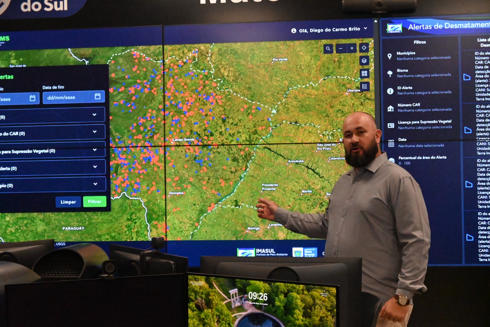 Para reforçar monitoramento ambiental em MS, Governo do Estado lança novas plataformas tecnológicas Para reforçar monitoramento ambiental em MS, Governo do Estado lança novas plataformas tecnológicas