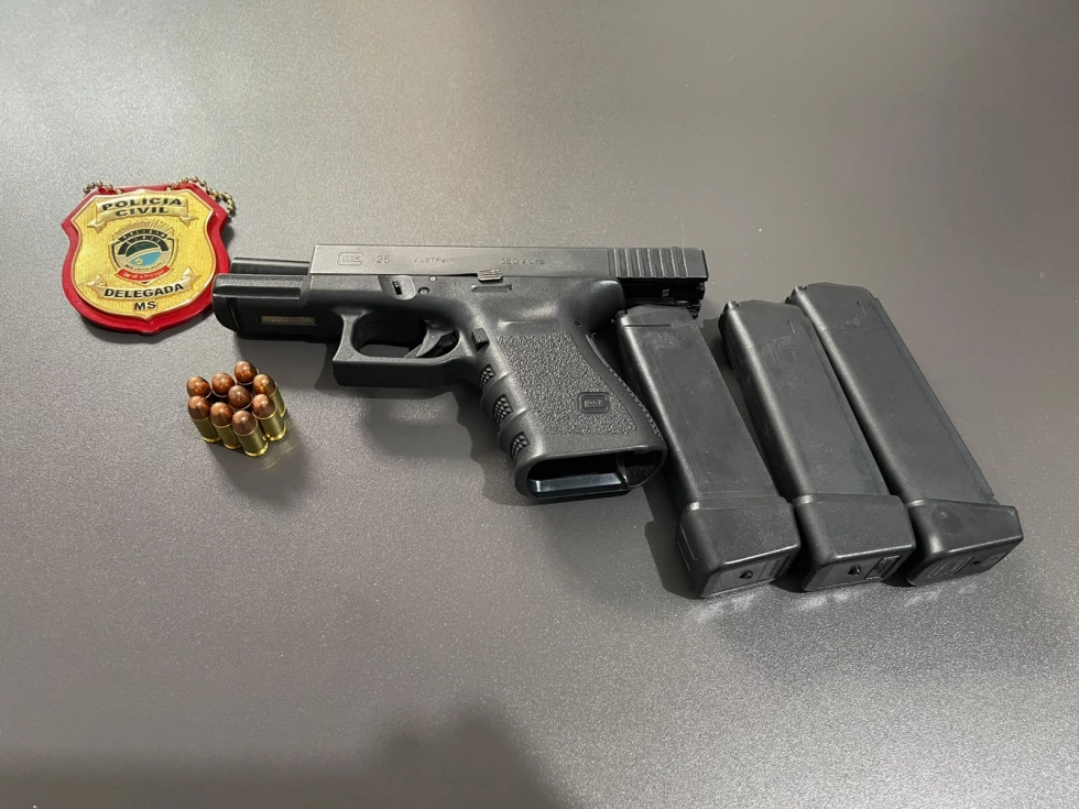 Operação Cessar Fogo apreende arma e munições em ação contra violência doméstica em Bataguassu