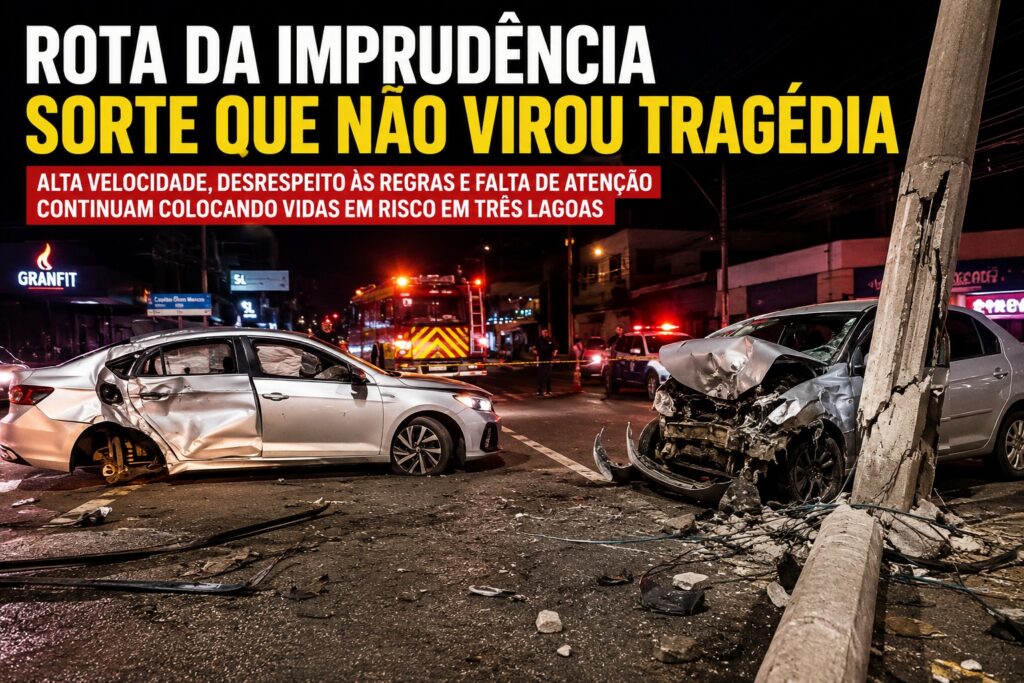 A roleta-russa do trânsito: até quando a imprudência vai ditar as regras em Três Lagoas? A roleta-russa do trânsito: até quando a imprudência vai ditar as regras em Três Lagoas?