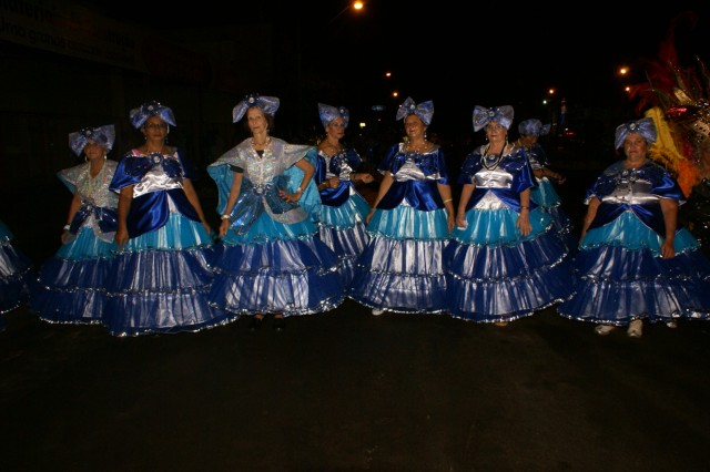 Escolas Acadêmicos Unidos de Três Lagoas e X15 alegram a noite durante desfile