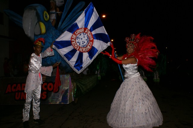 Escolas Acadêmicos Unidos de Três Lagoas e X15 alegram a noite durante desfile