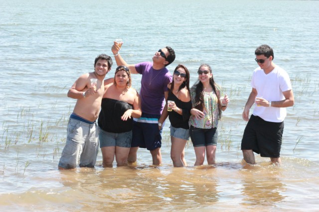 Confraternização da equipe Perfilnews na Pousada do Tucunaré