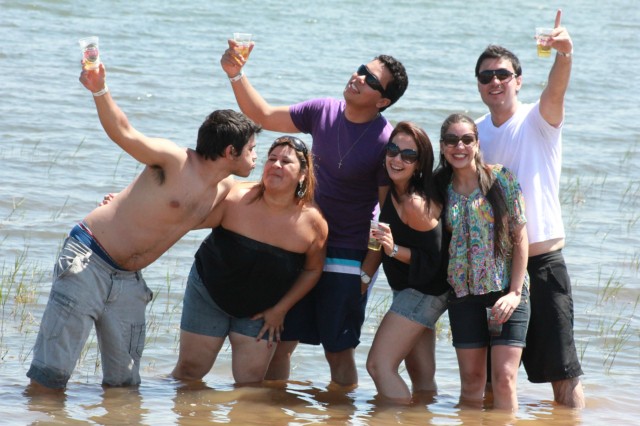 Confraternização da equipe Perfilnews na Pousada do Tucunaré