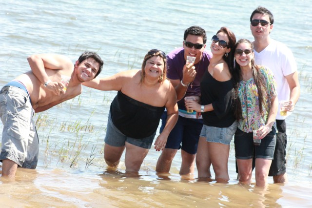 Confraternização da equipe Perfilnews na Pousada do Tucunaré