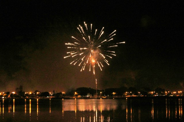 Confira fotos da queima de fogos na Lagoa Maior