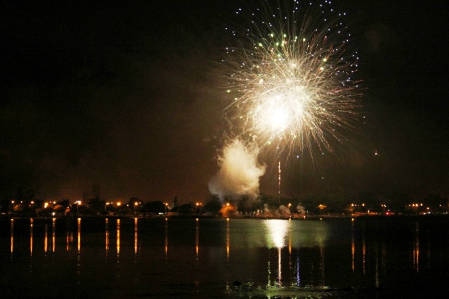 Confira fotos da queima de fogos na Lagoa Maior