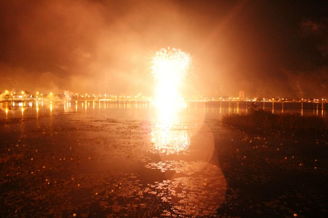 Confira fotos da queima de fogos na Lagoa Maior