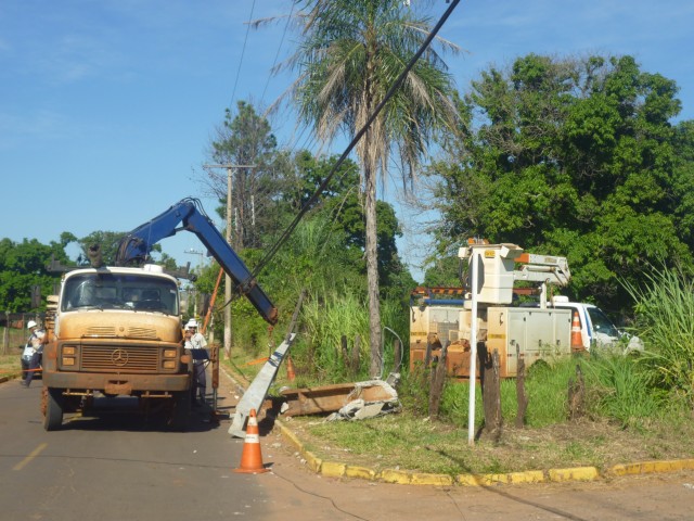 Acidente causa queda de energia por horas em Três Lagoas