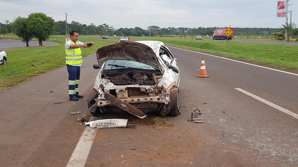 Acidente de carro mata um e deixa outro ferido na divisa entre SP e MS