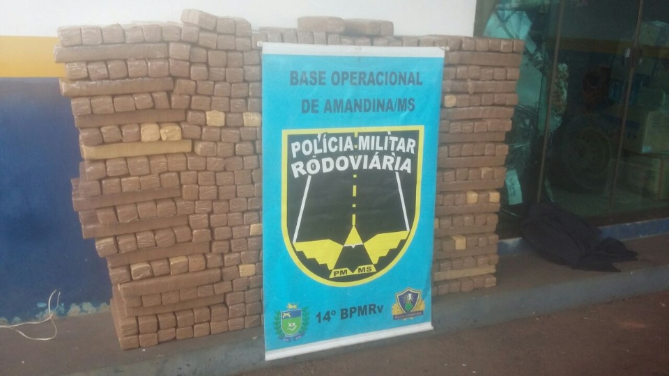Carro com 539 quilos de maconha é apreendido pela Polícia Militar Rodoviária
