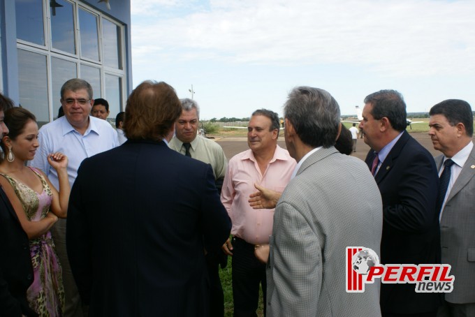 Várias autoridades chegaram em Três Lagoas para a inauguração Eldorado Brasil