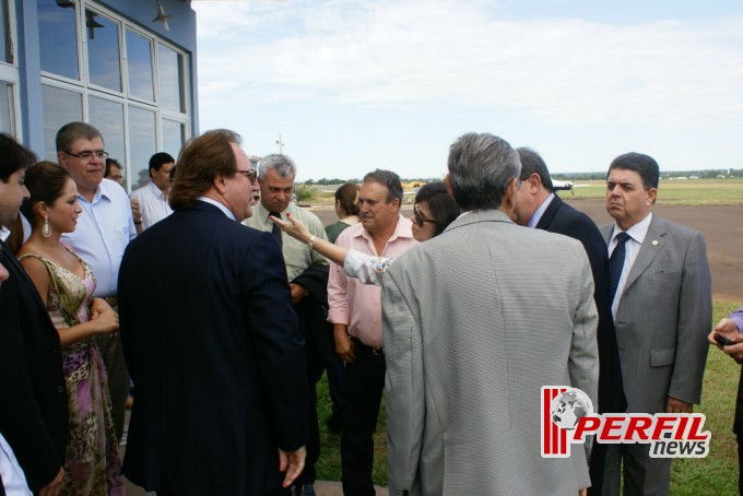 Várias autoridades chegaram em Três Lagoas para a inauguração Eldorado Brasil
