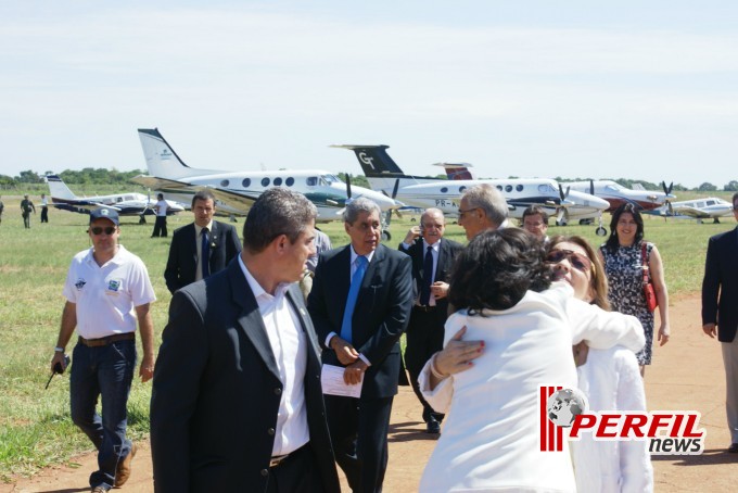 Várias autoridades chegaram em Três Lagoas para a inauguração Eldorado Brasil