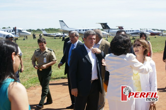 Várias autoridades chegaram em Três Lagoas para a inauguração Eldorado Brasil