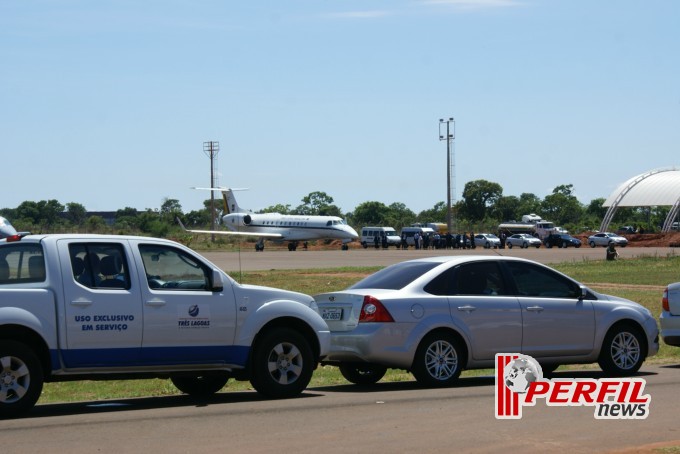 Várias autoridades chegaram em Três Lagoas para a inauguração Eldorado Brasil