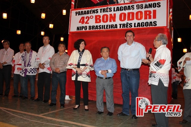 Autoridades participam da abertura do Bom Odori