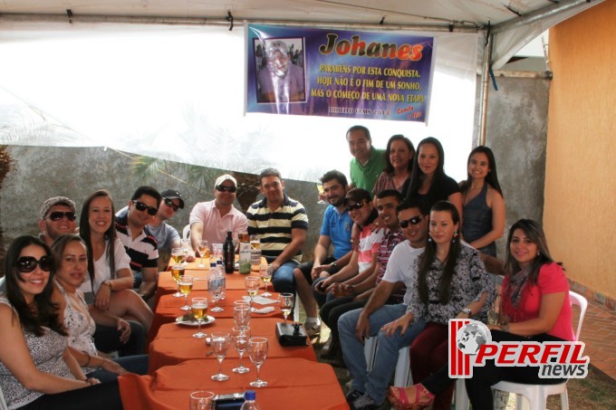 Almoço de confraternização na casa do Dirceu Deguti