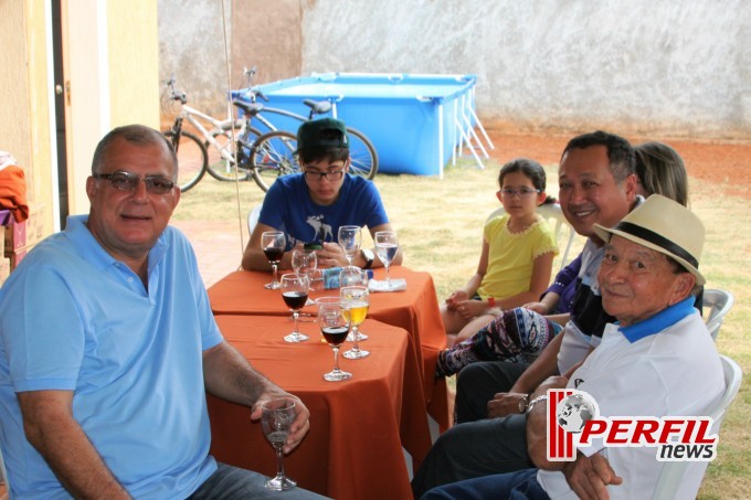 Almoço de confraternização na casa do Dirceu Deguti