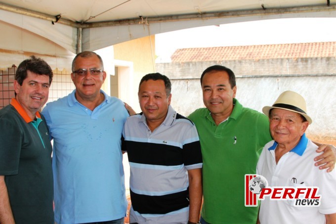 Almoço de confraternização na casa do Dirceu Deguti
