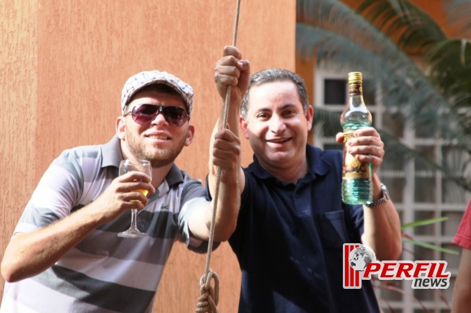 Almoço de confraternização na casa do Dirceu Deguti