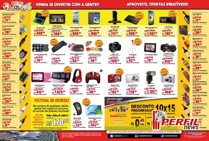 Crianças terão promoção especial no Shopping China