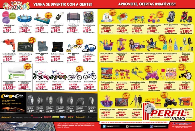 Crianças terão promoção especial no Shopping China