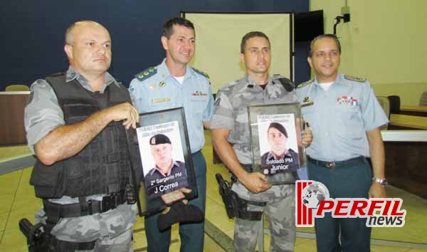 Policiais militares de Três Lagoas são homenageados pelo comando geral da PM