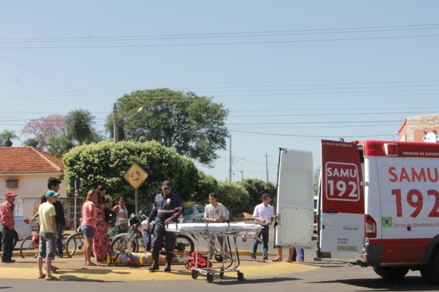 Mais um acidente entre carro e moto no trânsito de Três Lagoas