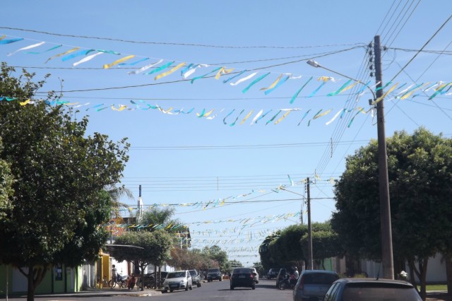 A 12 dias da Copa, Três Lagoas já se veste de verde e amarelo