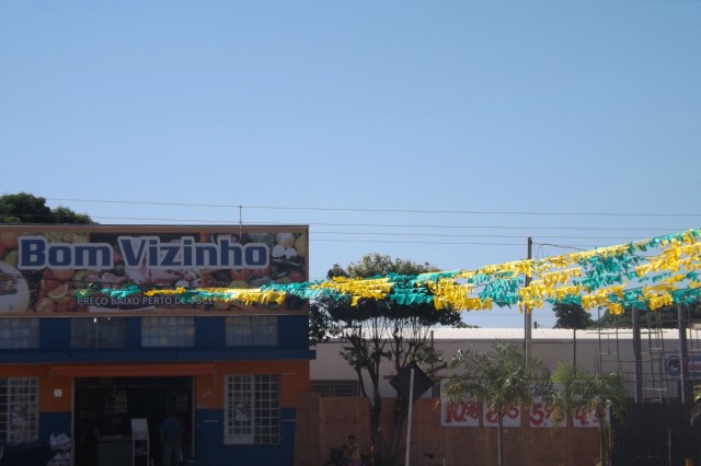 A 12 dias da Copa, Três Lagoas já se veste de verde e amarelo