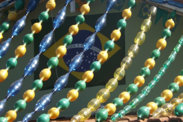 A 12 dias da Copa, Três Lagoas já se veste de verde e amarelo