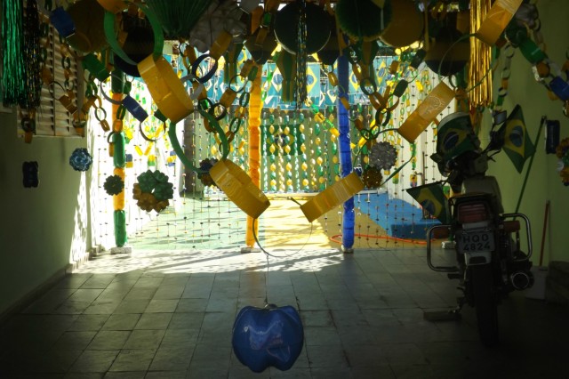 A 12 dias da Copa, Três Lagoas já se veste de verde e amarelo