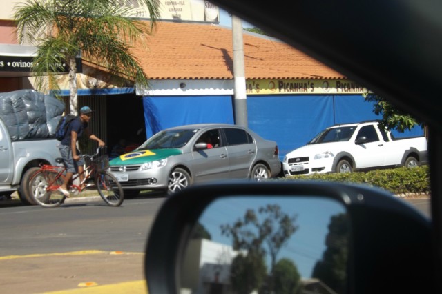 A 12 dias da Copa, Três Lagoas já se veste de verde e amarelo